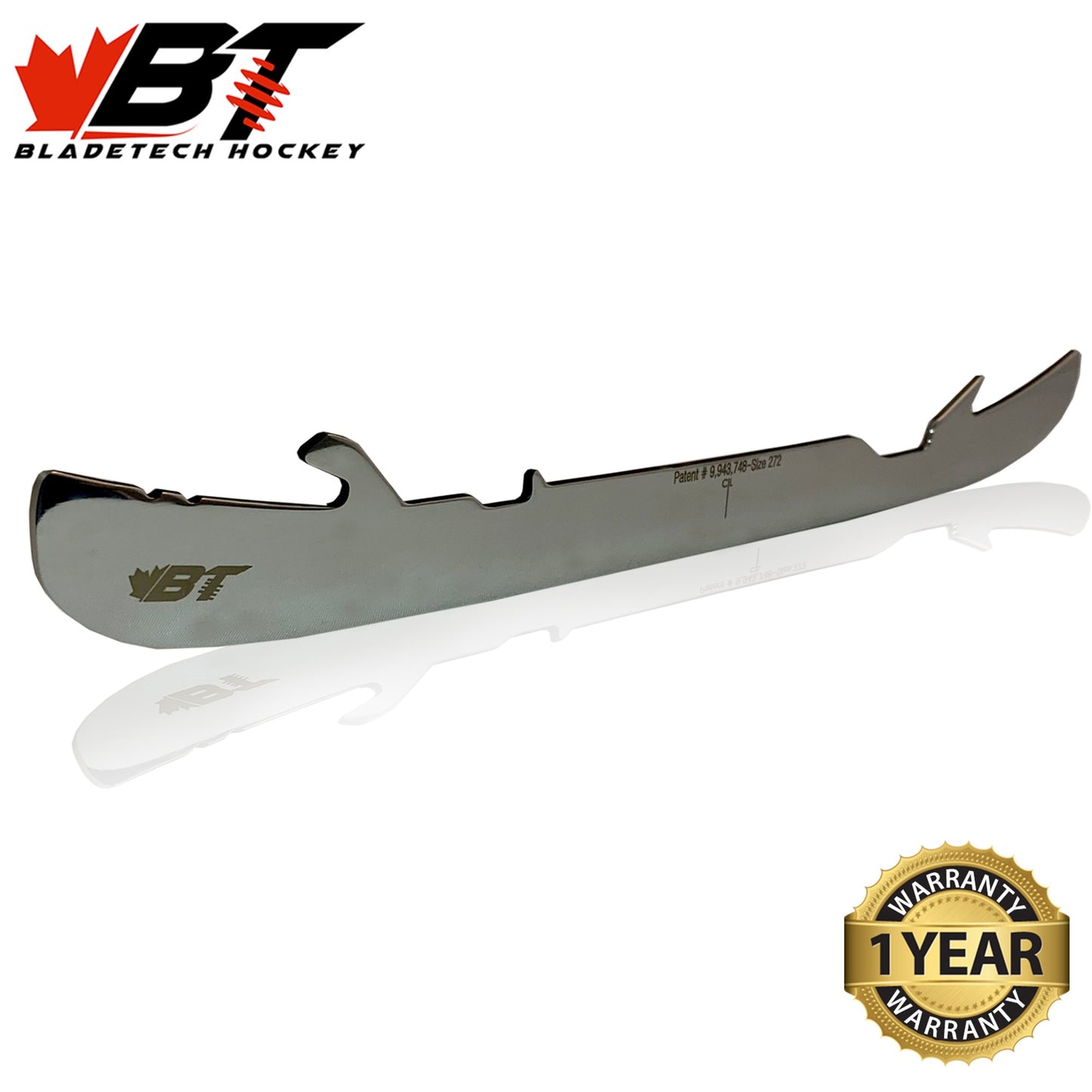 Bauer Player (EDGE) - Bladetech Hockey replacement Skate Blades - Stainless Steel